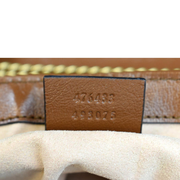 GUCCI GG Marmont Super Mini Leather Crossbody Bag Brown 476433