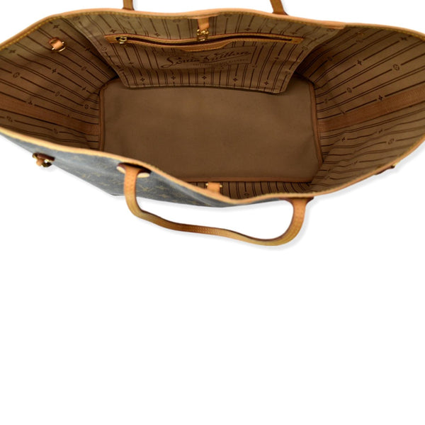 LOUIS VUITTON Neverfull GM Monogram Canvas Tote Bag Brown