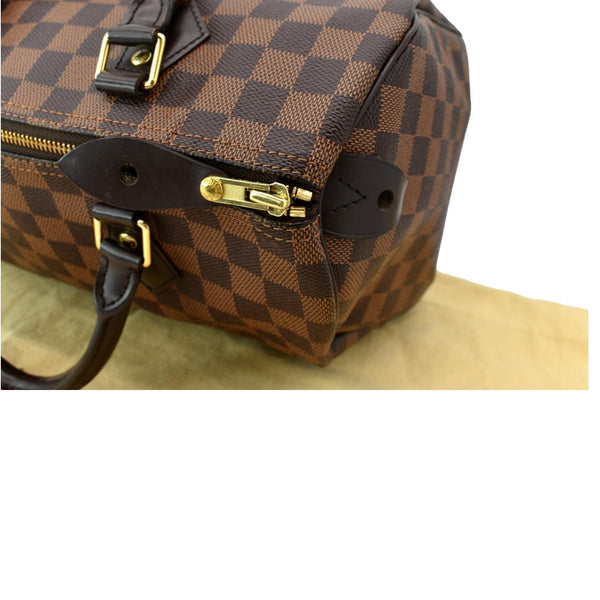 LOUIS VUITTON Speedy 30 Damier Ebene Satchel Bag Brown