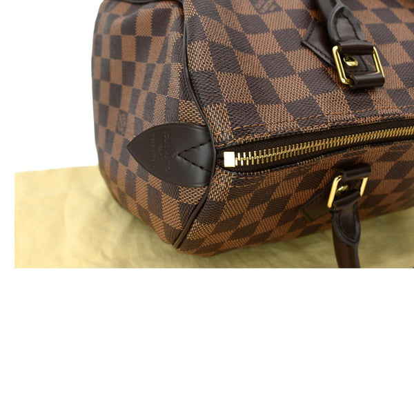 LOUIS VUITTON Speedy 30 Damier Ebene Satchel Bag Brown
