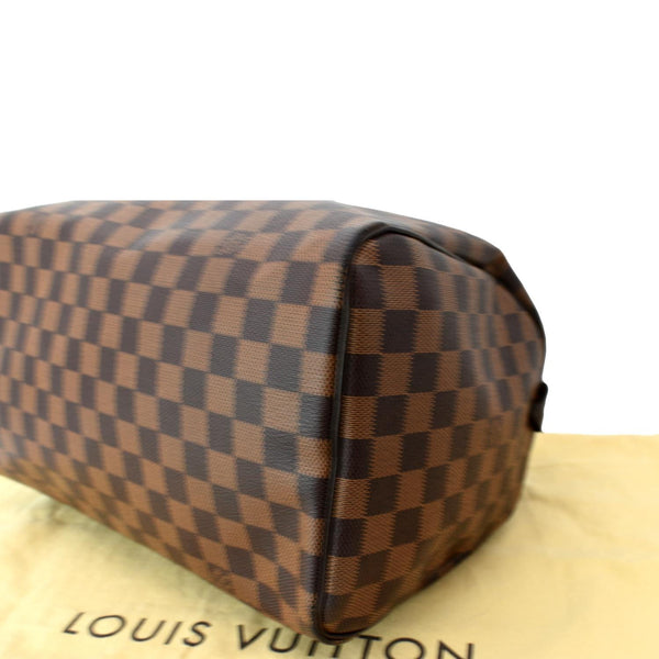 LOUIS VUITTON Speedy 30 Damier Ebene Satchel Bag Brown