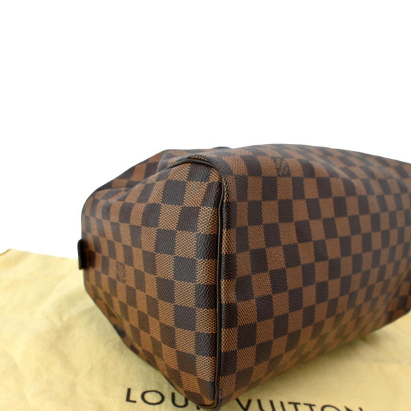 LOUIS VUITTON Speedy 30 Damier Ebene Satchel Bag Brown