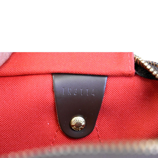 LOUIS VUITTON Speedy 30 Damier Ebene Satchel Bag Brown