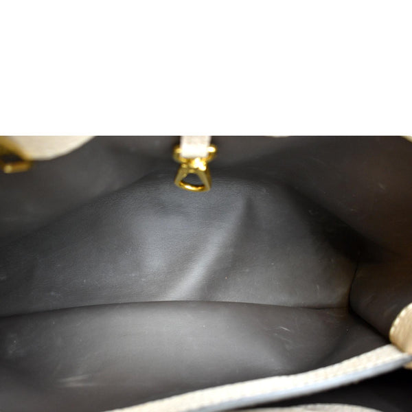 LOUIS VUITTON Capucines MM Taurillon Python Leather Satchel Bag Galet - Hot Deals