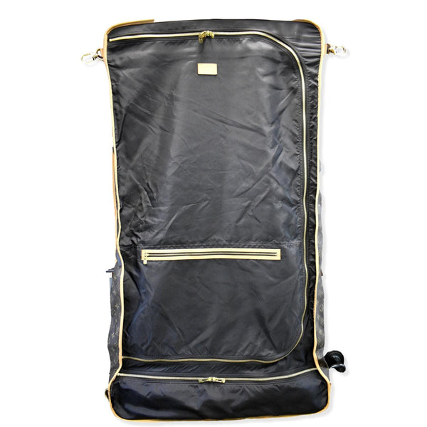 LOUIS VUITTON 3 Hangers Monogram Canvas Garment Bag Brown