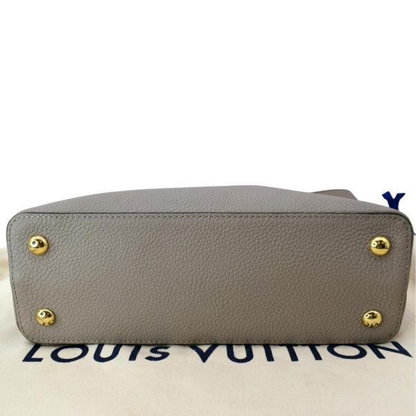 LOUIS VUITTON Capucines MM Taurillon Python Leather Satchel Bag Galet - Hot Deals