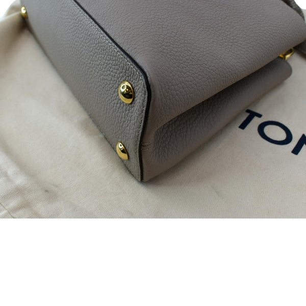 LOUIS VUITTON Capucines MM Taurillon Python Leather Satchel Bag Galet - Hot Deals