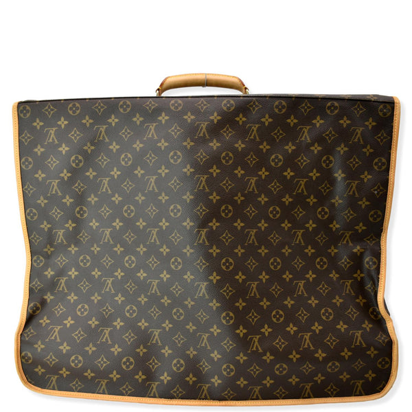 LOUIS VUITTON 3 Hangers Monogram Canvas Garment Bag Brown