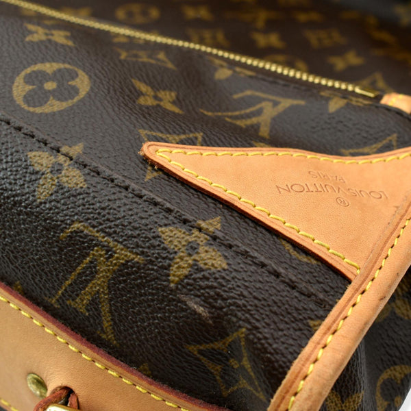 LOUIS VUITTON 3 Hangers Monogram Canvas Garment Bag Brown