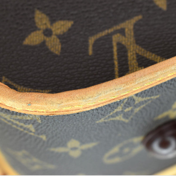 LOUIS VUITTON 3 Hangers Monogram Canvas Garment Bag Brown