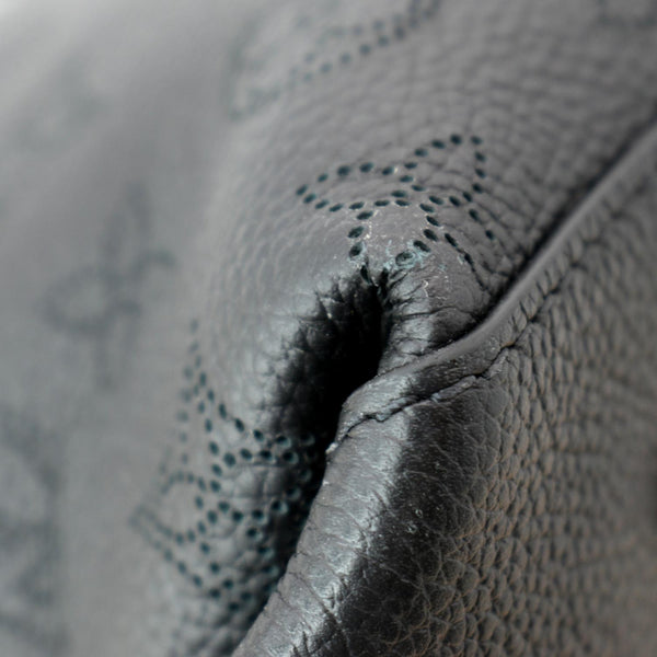 LOUIS VUITTON Beaubourg Mahina Leather Hobo Shoulder Bag Black