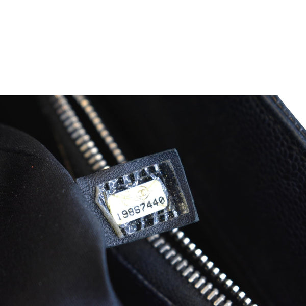 CHANEL Grand Shopping GST Caviar Leather Tote Bag Black