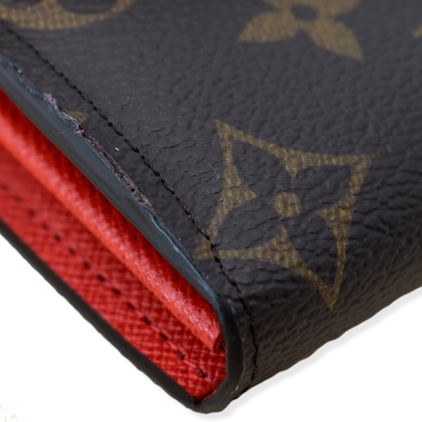 LOUIS VUITTON Monogram Canvas Sarah Wallet Brown