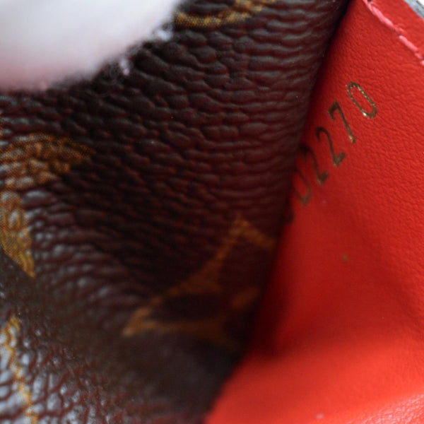 LOUIS VUITTON Monogram Canvas Sarah Wallet Brown