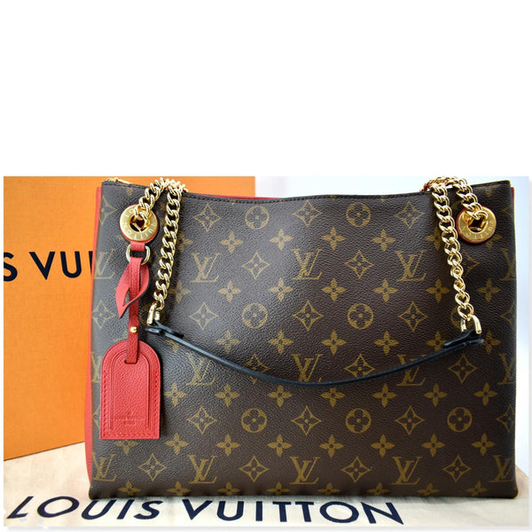 LOUIS VUITTON Surene MM Monogram Canvas Shoulder Bag Cerise