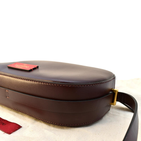 VALENTINO Garavani Vlogo Walk Leather Crossbody Bag Red