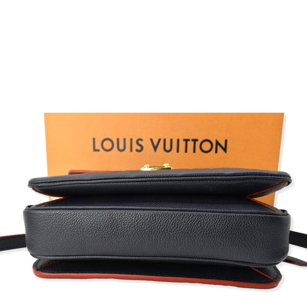 LOUIS VUITTON Metis Pochette Empreinte Leather Crossbody Bag Blue