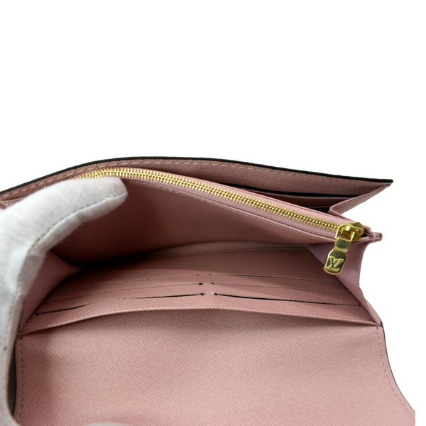 LOUIS VUITTON Sarah Monogram Canvas Wallet Brown