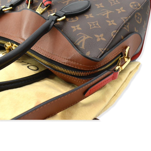 LOUIS VUITTON Tuileries Monogram Canvas Shoulder Bag Caramel