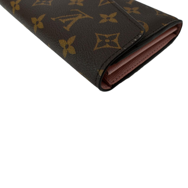 LOUIS VUITTON Sarah Monogram Canvas Wallet Brown