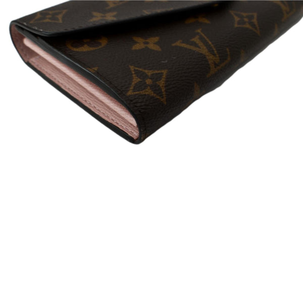 LOUIS VUITTON Sarah Monogram Canvas Wallet Brown