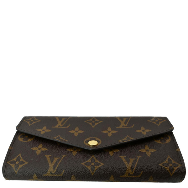 LOUIS VUITTON Sarah Monogram Canvas Wallet Brown
