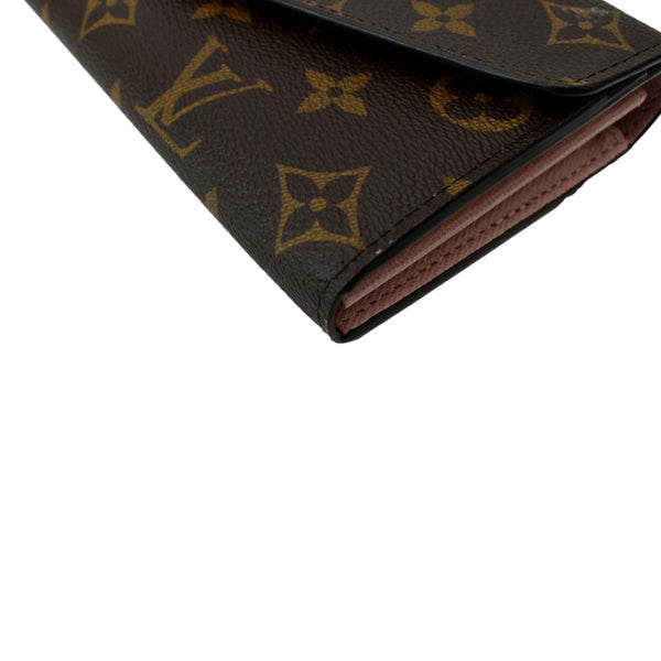LOUIS VUITTON Sarah Monogram Canvas Wallet Brown