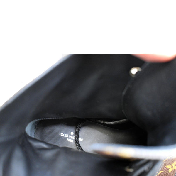 LOUIS VUITTON Wonderland Flat Ranger Patent Monogram Canvas Boot