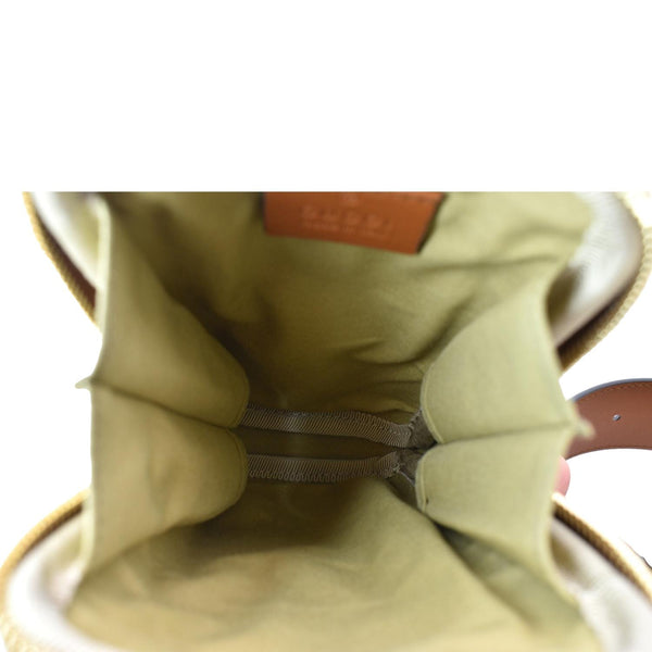 GUCCI Phone Case Vintage Canvas Belt Bag Dark Brown 581519