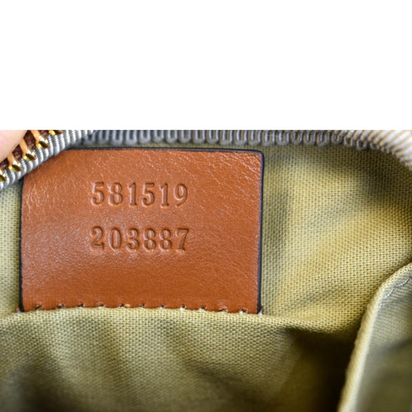 GUCCI Phone Case Vintage Canvas Belt Bag Dark Brown 581519