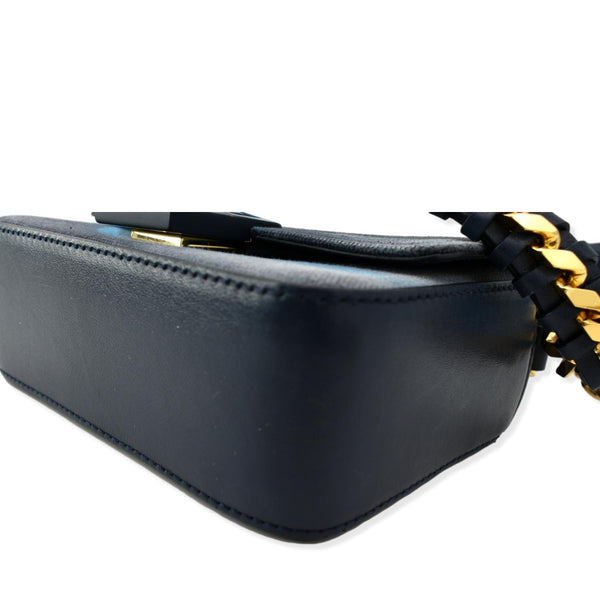 GIVENCHY x Chito Small 4G Graffiti Effect Canvas Leather Shoulder Bag Steel Blue