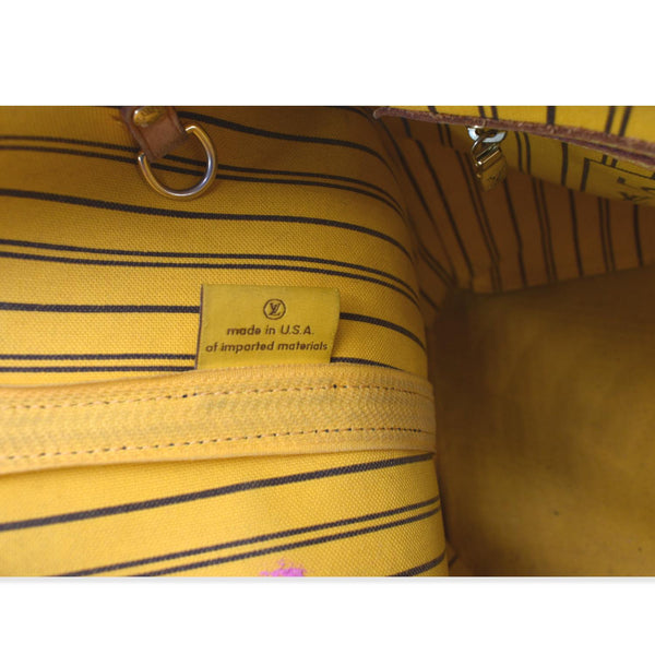 LOUIS VUITTON Neverfull MM Monogram Canvas Shoulder Bag Brown