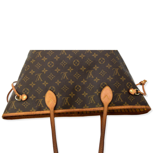 LOUIS VUITTON Neverfull MM Monogram Canvas Shoulder Bag Brown