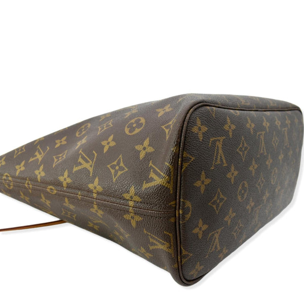 LOUIS VUITTON Neverfull MM Monogram Canvas Shoulder Bag Brown