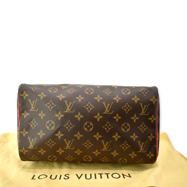LOUIS VUITTON Totem Speedy 30 Monogram Canvas Satchel Bag Brown