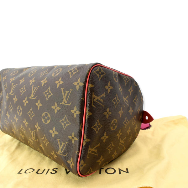LOUIS VUITTON Totem Speedy 30 Monogram Canvas Satchel Bag Brown