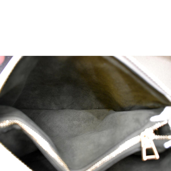 LOUIS VUITTON Coussin BB Monogram Embossed Leather Shoulder Bag White