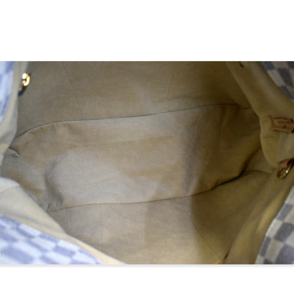 LOUIS VUITTON Artsy MM Damier Azur Hobo Bag White