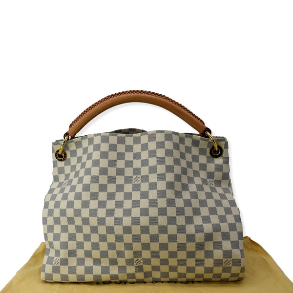 LOUIS VUITTON Artsy MM Damier Azur Hobo Bag White