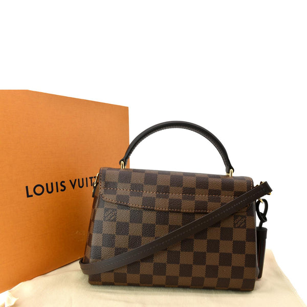 LOUIS VUITTON Croisette Damier Ebene Crossbody Bag Brown