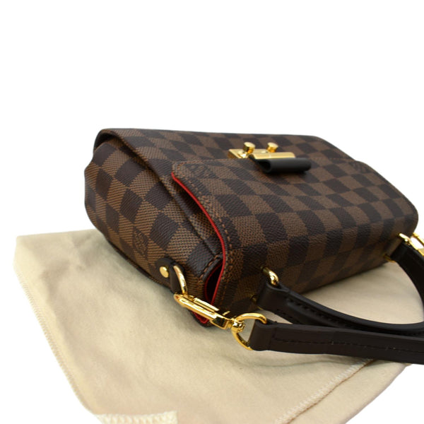 LOUIS VUITTON Croisette Damier Ebene Crossbody Bag Brown