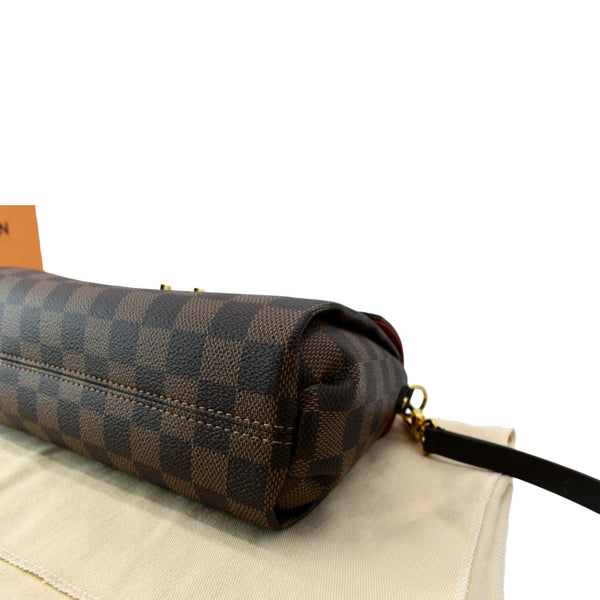 LOUIS VUITTON Croisette Damier Ebene Crossbody Bag Brown