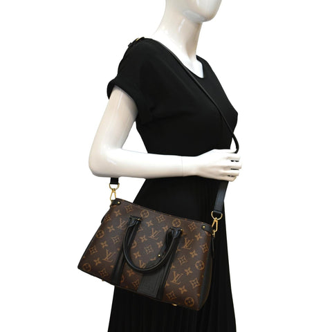 LOUIS VUITTON Soufflot BB Monogram Canvas Shoulder Crossbody Bag Black
