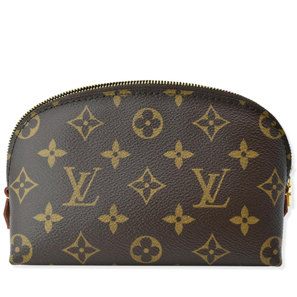 LOUIS VUITTON Monogram Canvas Cosmetic Pouch Brown