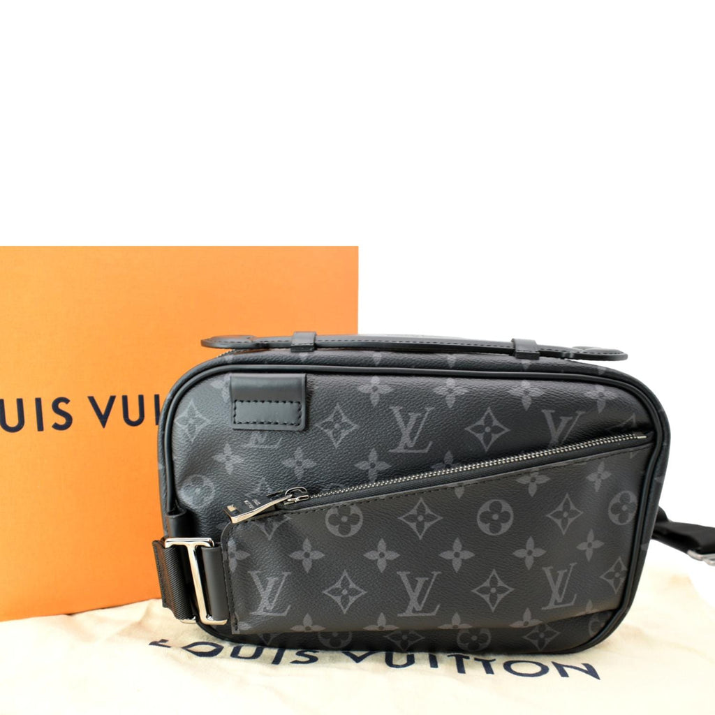LOUIS VUITTON Monogram Eclipse Bum bag body bag Black M42906 LV Auth 26733  ref.459121 - Joli Closet