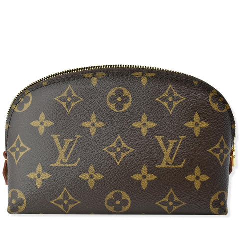 LOUIS VUITTON Monogram Canvas Cosmetic Pouch Brown
