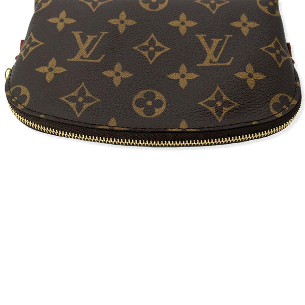 LOUIS VUITTON Monogram Canvas Cosmetic Pouch Brown