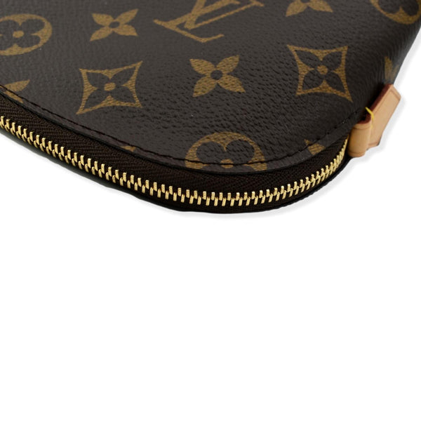 LOUIS VUITTON Monogram Canvas Cosmetic Pouch Brown