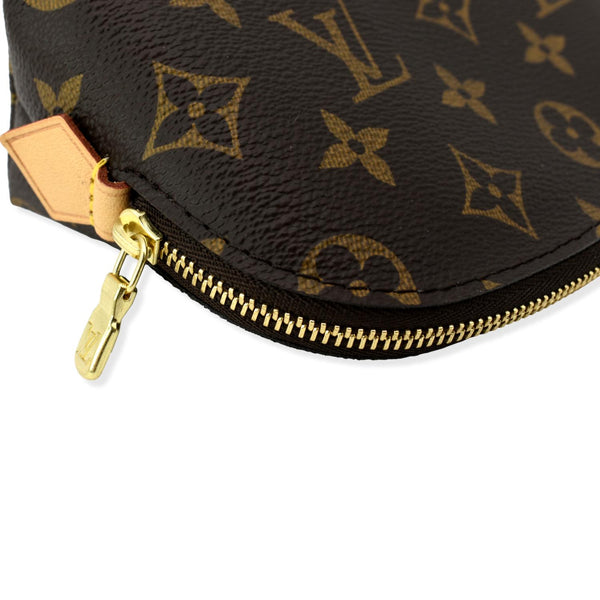 LOUIS VUITTON Monogram Canvas Cosmetic Pouch Brown