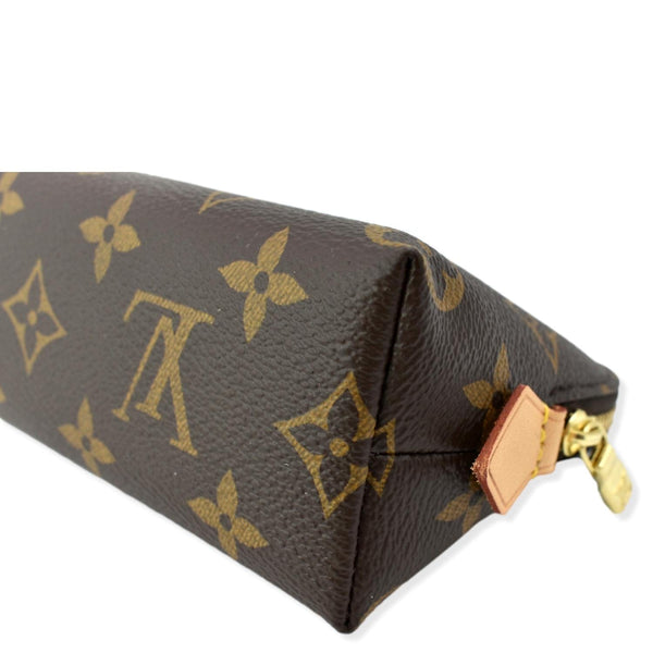 LOUIS VUITTON Monogram Canvas Cosmetic Pouch Brown